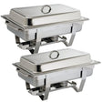 S300 Olympia Milan Chafing Set 1/1 GN (2 pack) - JD Catering Equipment Solutions Ltd