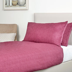 HD380 Mitre Essentials Opal Duvet Cover Plum Single - JD Catering Equipment Solutions Ltd