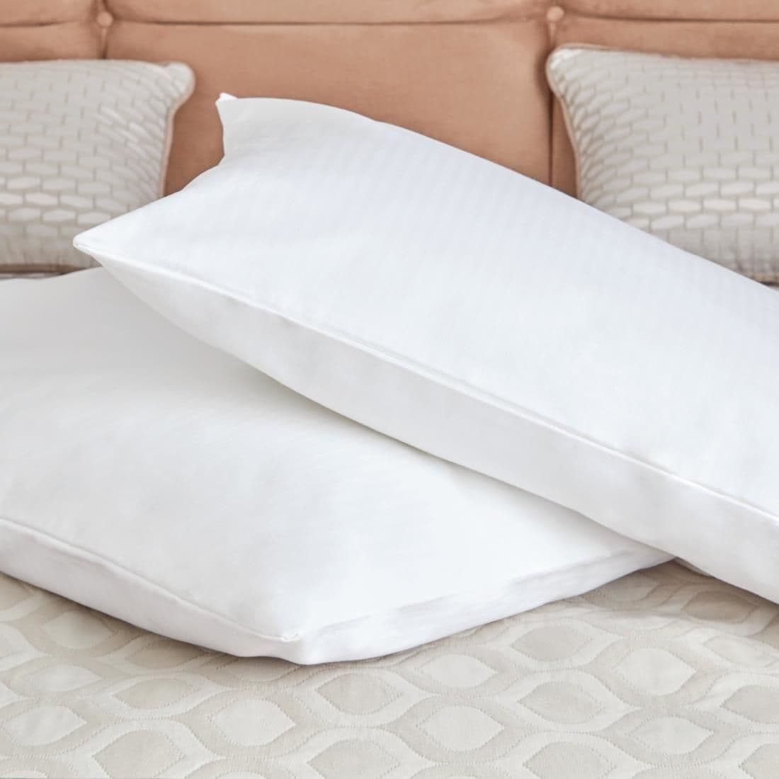 HD055 Mitre Luxury Pillowshield Pillow Protectors (2 Pack)