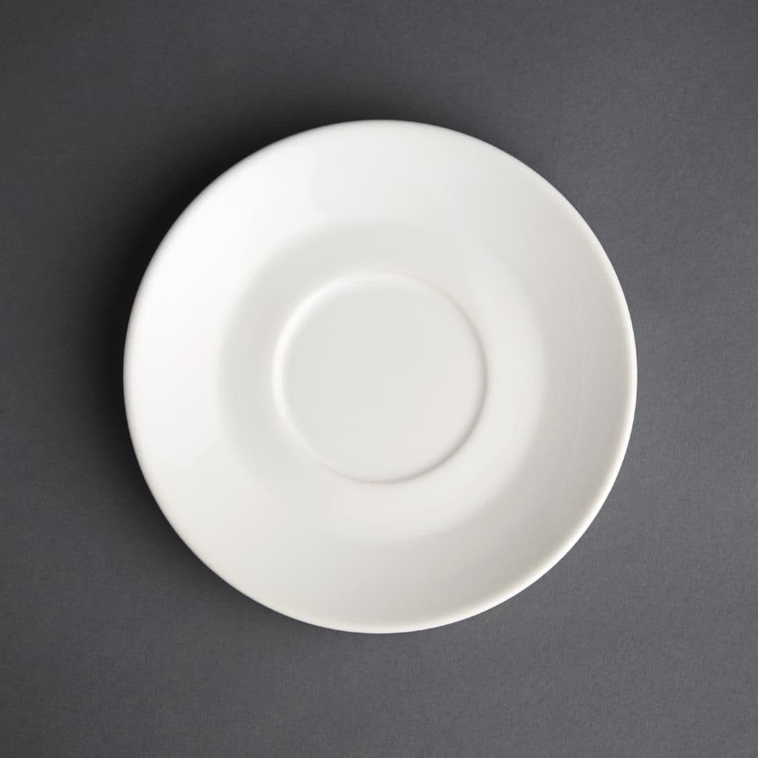 GL048 Olympia Cafe Saucers White 158mm (Pack of 12)