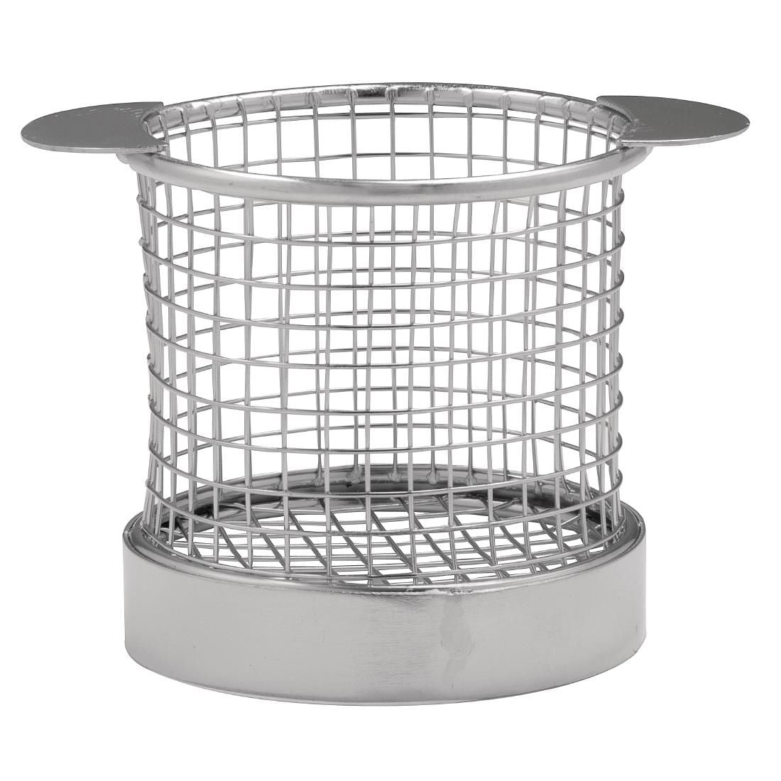 CE149 Olympia Chip basket Round with Ears 80mm
