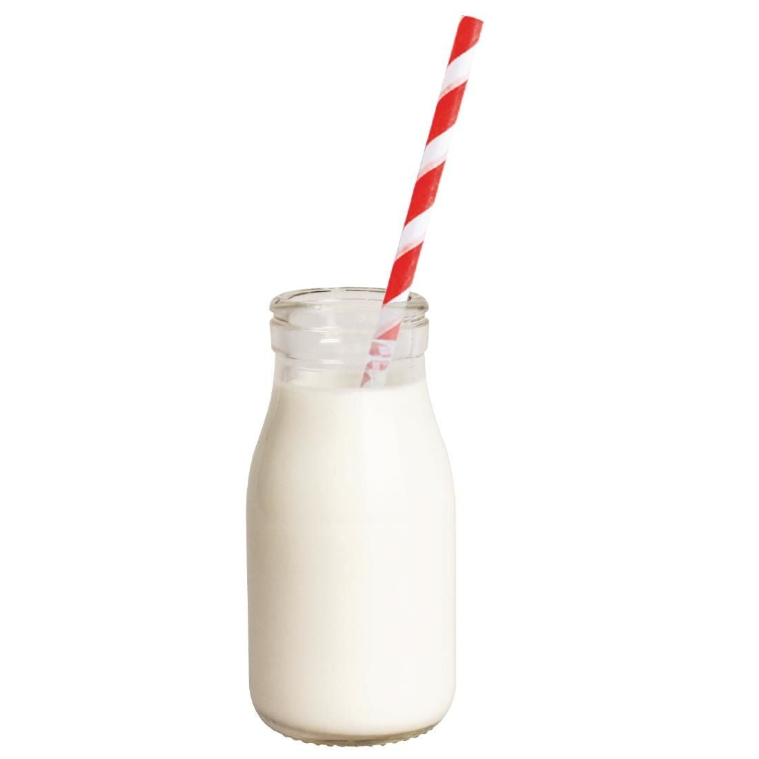 CL141 Olympia Glass Milk Bottle 200ml (Pack of 12)