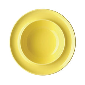 DW148 Olympia Heritage Raised Rim Bowls Yellow 205mm (Pack of 4) - JD Catering Equipment Solutions Ltd