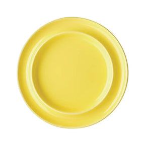 DW146 Olympia Heritage Raised Rim Plates Yellow 203mm (Pack of 4) - JD Catering Equipment Solutions Ltd