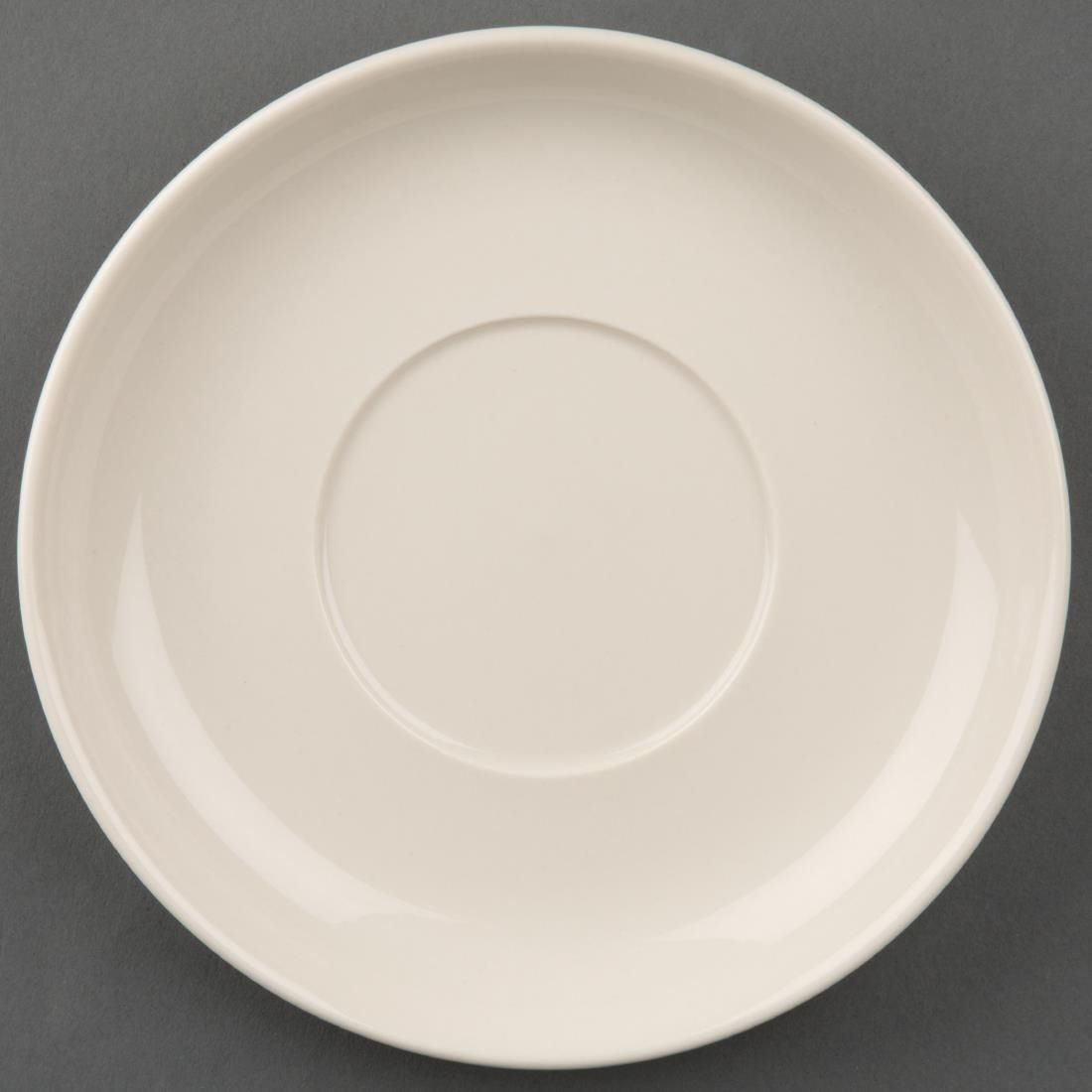 U113 Olympia Ivory Cappuccino Saucers (Pack of 12)