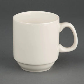 U832 Olympia Ivory Stacking Mugs 285ml 10oz (Pack of 12) - JD Catering Equipment Solutions Ltd
