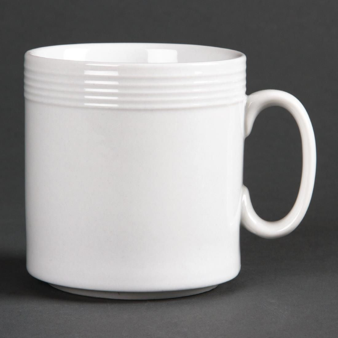 U088 Olympia Linear Mugs 220ml 8oz (Pack of 12)