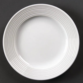 U089 Olympia Linear Wide Rimmed Plates 150mm (Pack of 12) - JD Catering Equipment Solutions Ltd