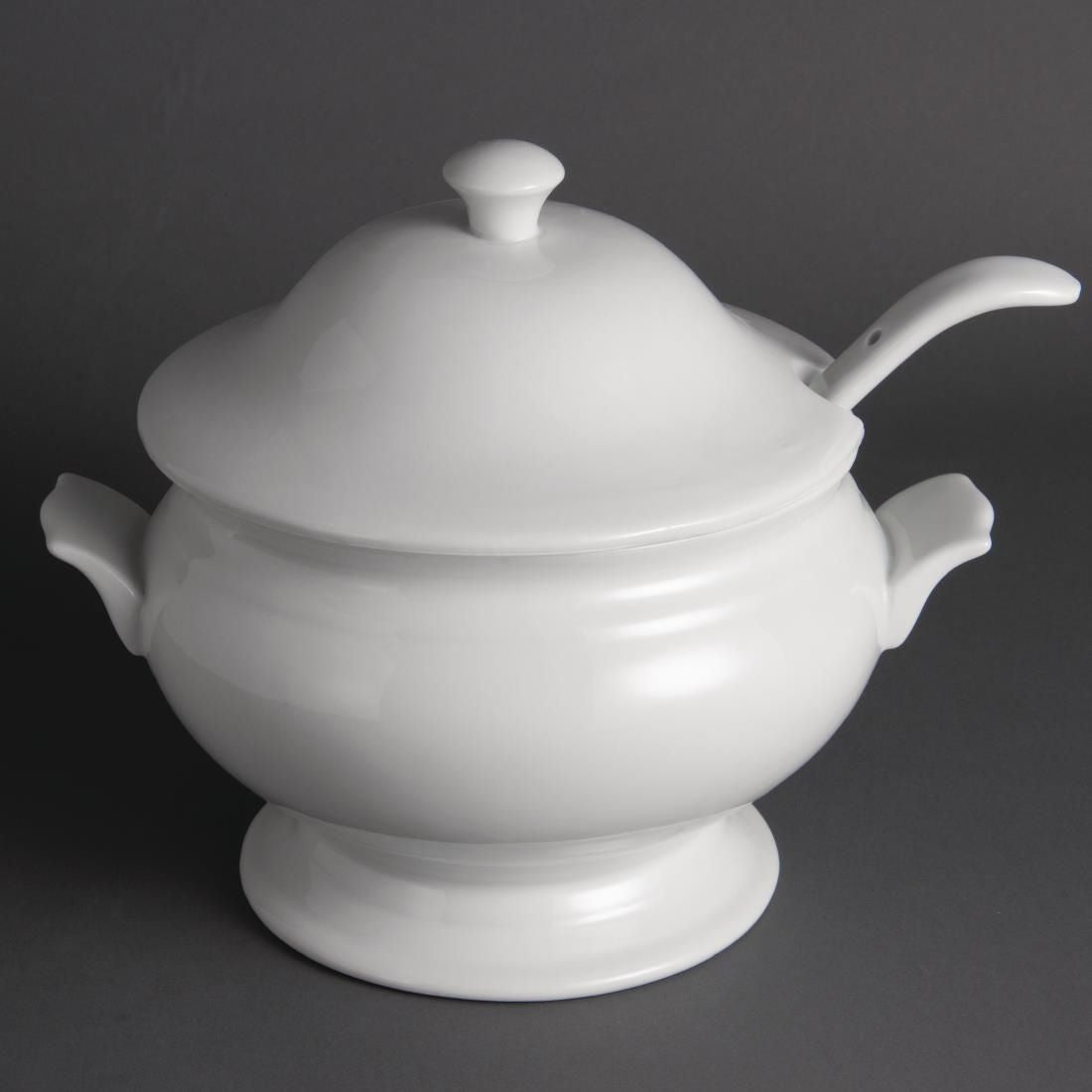 Y094 Olympia Soup Tureen and Ladle 2.5Ltr 88oz