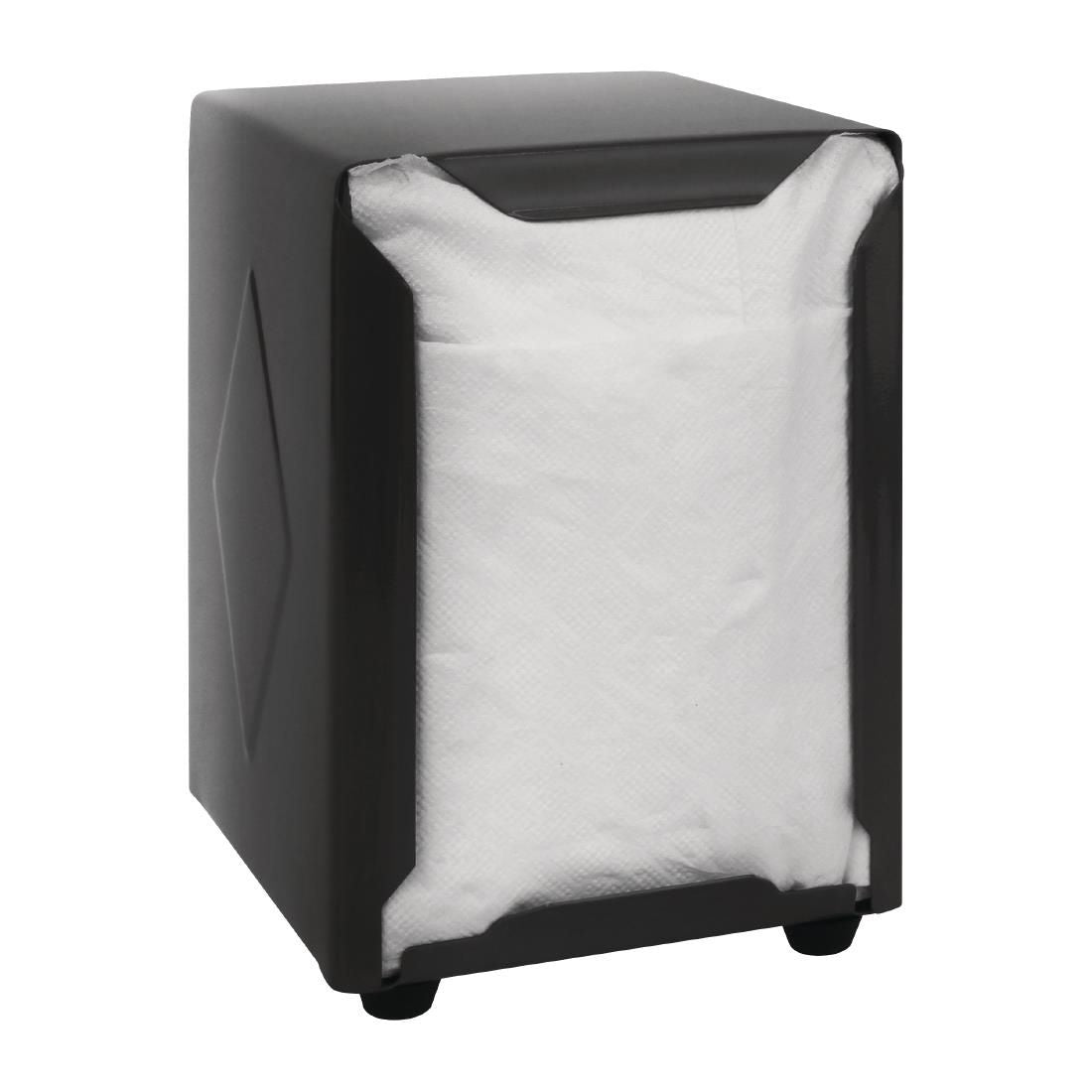 CN753 Olympia Stainless Steel Napkin Dispenser Black