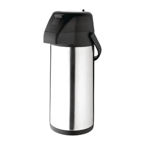 CN641 Olympia Stainless Steel Topped Pump Action Airpot 3Ltr - JD Catering Equipment Solutions Ltd