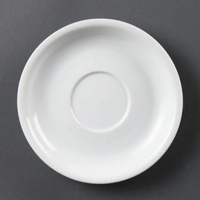 CB463 Olympia Whiteware Cappuccino Saucers 160mm (Pack of 12) - JD Catering Equipment Solutions Ltd