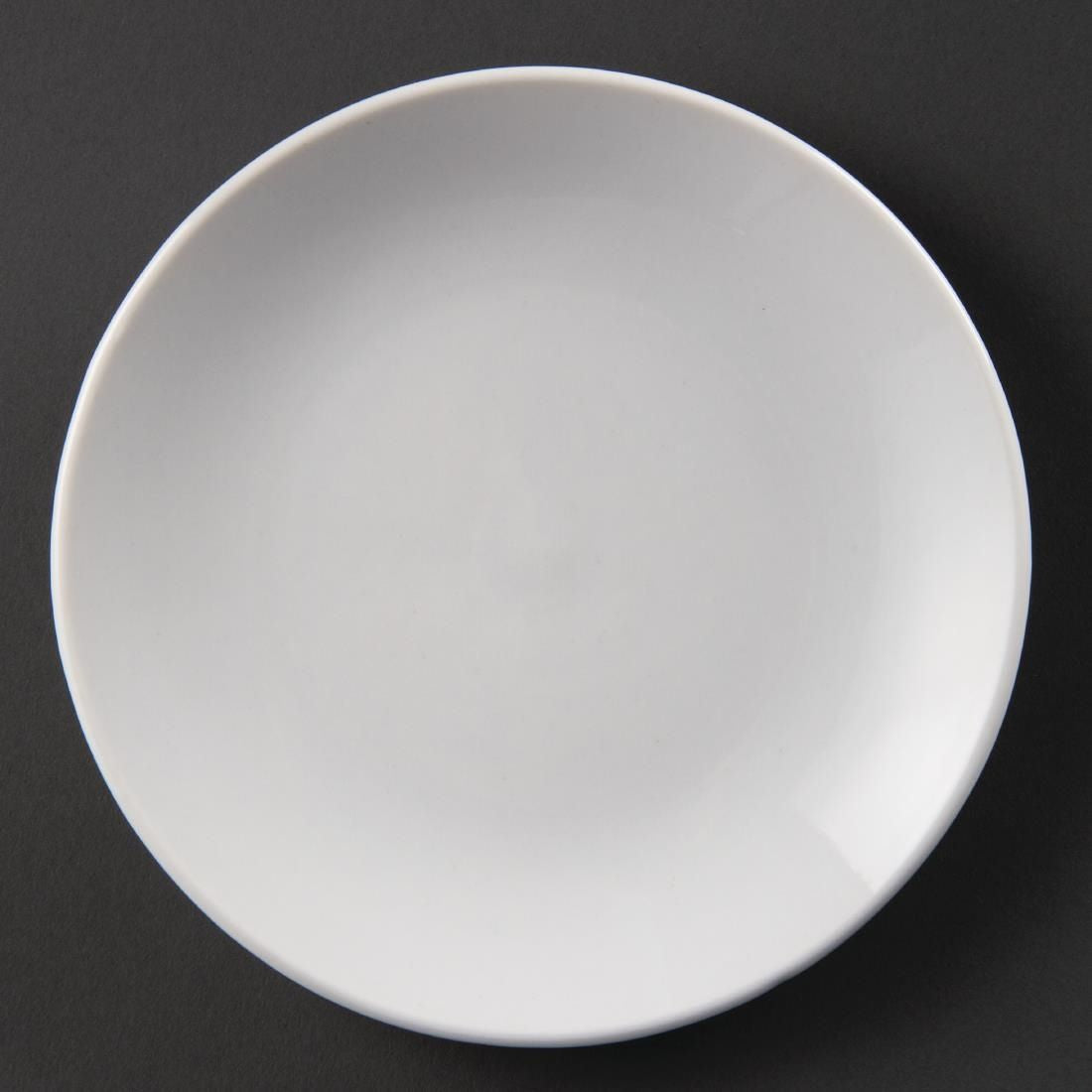 U075 Olympia Whiteware Coupe Plates 150mm (Pack of 12)