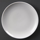 U078 Olympia Whiteware Coupe Plates 230mm (Pack of 12)