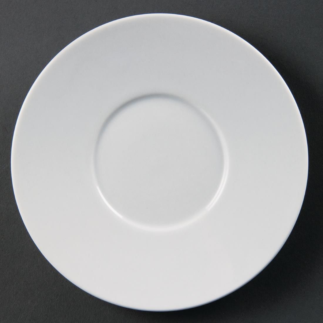 CD737 Olympia Whiteware Elegant Saucers 148mm (Pack of 12)