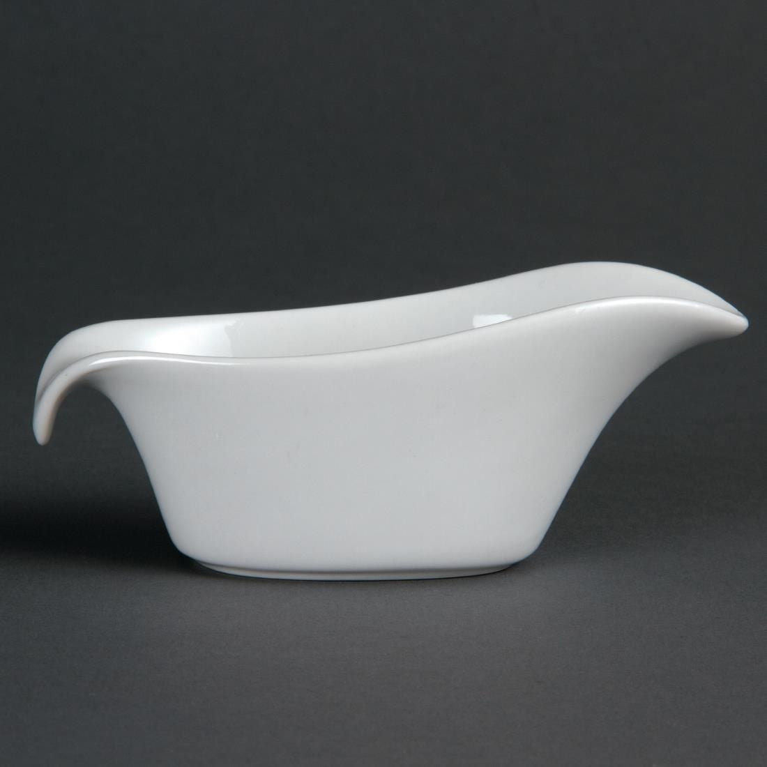 CB707 Olympia Whiteware Gravy Boats 85ml 3oz (Pack of 6)