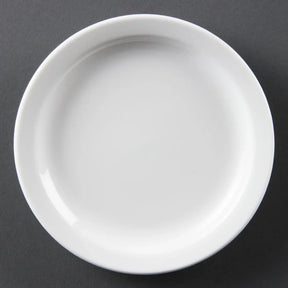 CB486 Olympia Whiteware Narrow Rimmed Plates 150mm (Pack of 12) - JD Catering Equipment Solutions Ltd
