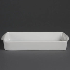 W419 Olympia Whiteware Oblong Roasters 305x 163mm (Pack of 6) - JD Catering Equipment Solutions Ltd