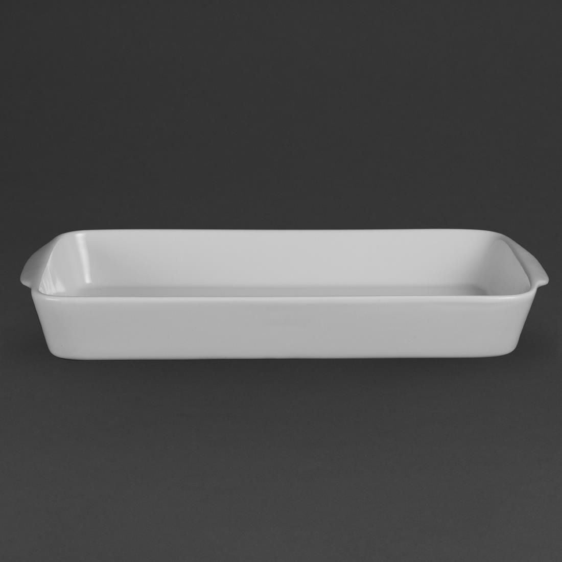 W417 Olympia Whiteware Oblong Roasters 395x 219mm (Pack of 6)