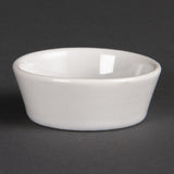 U161 Olympia Whiteware Sloping Edge Bowls 50mm (Pack of 12)