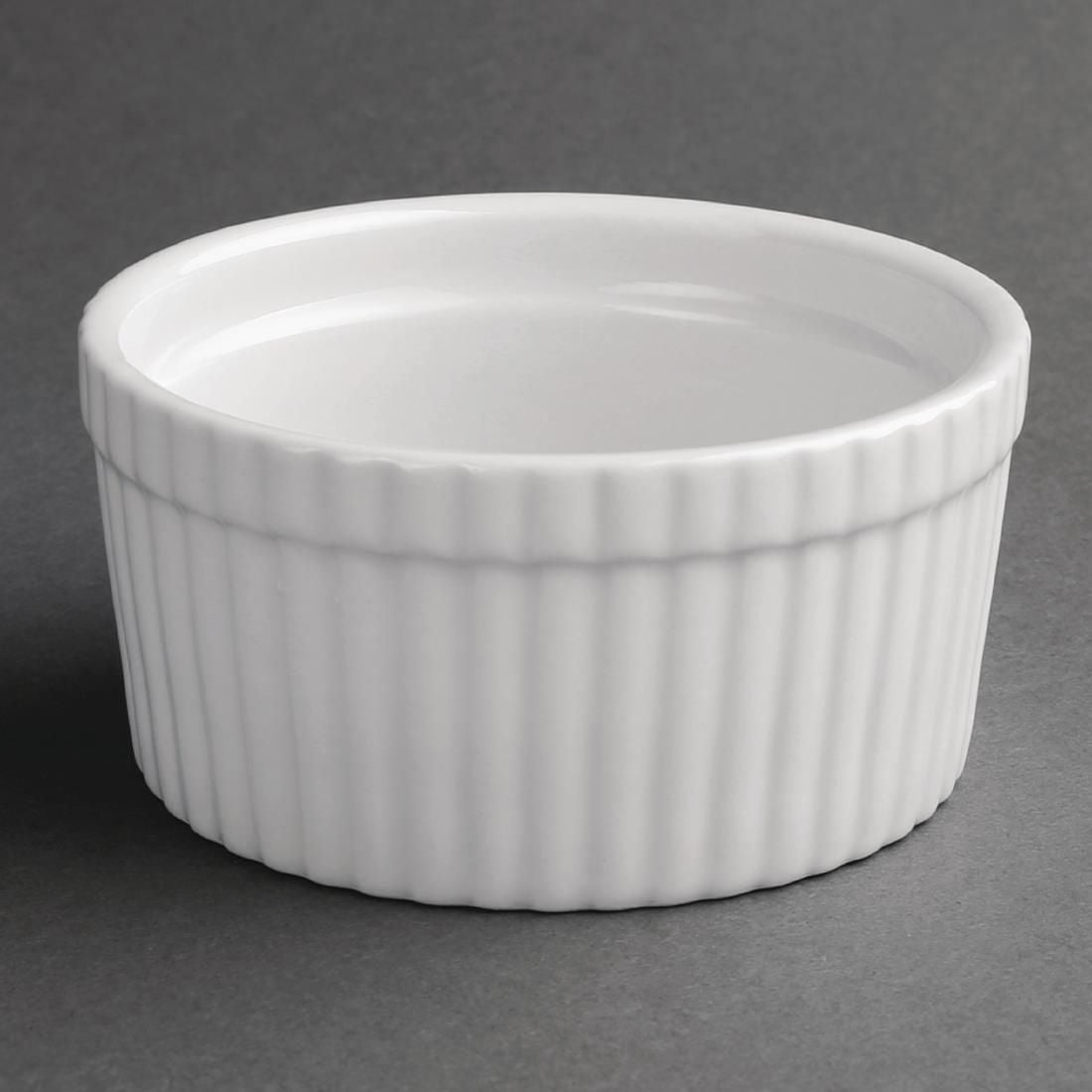 W431 Olympia Whiteware Souffle Dishes 105mm (Pack of 6)