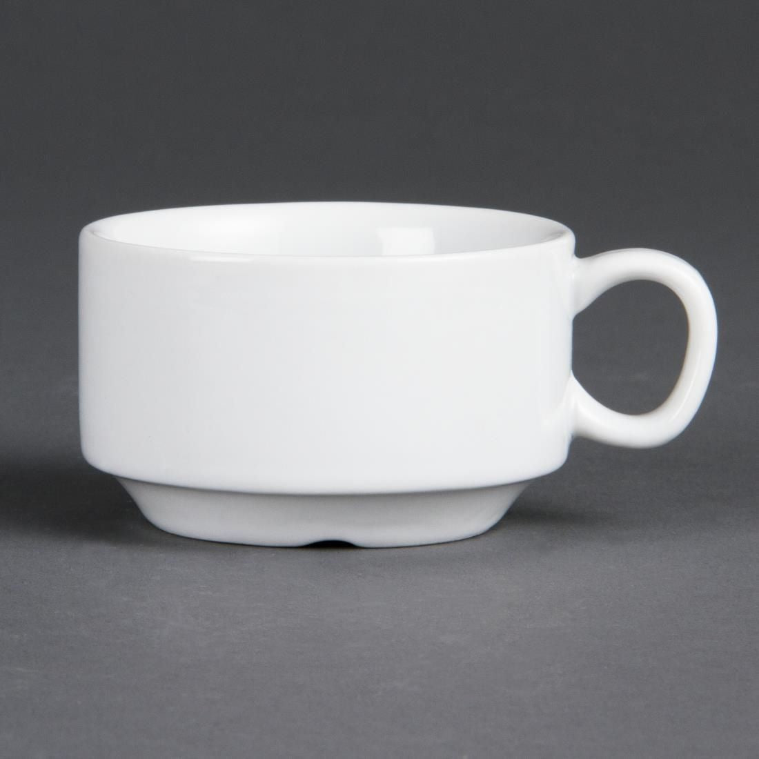 CB471 Olympia Whiteware Stacking Espresso Cups 85ml 3oz (Pack of 12)