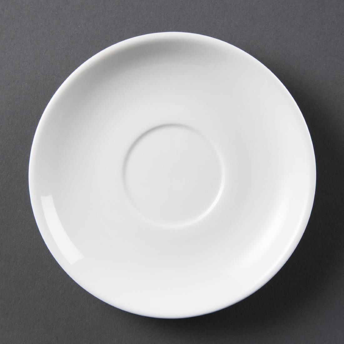 CB468 Olympia Whiteware Stacking Saucers (Pack of 12)