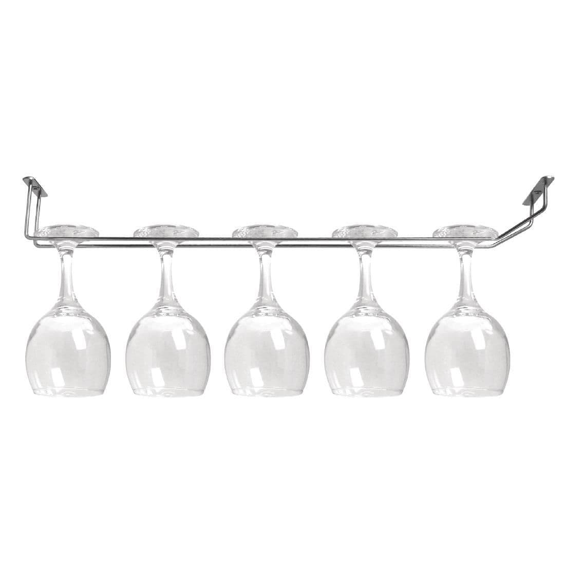 CE308 Olympia Wine Glass Rack Chrome 610mm