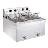 GM705 Parry Twin Tank Twin Basket Countertop Electric Fryer NPDF3 - JD Catering Equipment Solutions Ltd