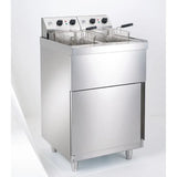 Parry Twin Tank Twin Basket Free Standing Electric Fryer NPDPF9 - JD Catering Equipment Solutions Ltd