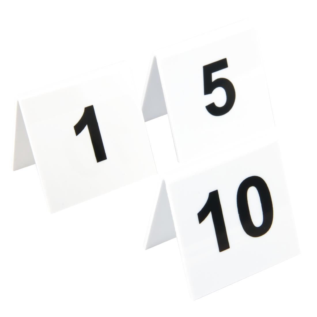 L981 Plastic Table Numbers 1-10