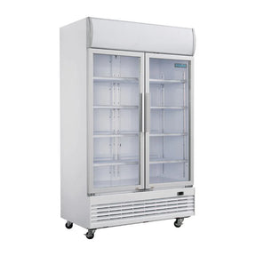 GE580 Polar G-Series Upright Display Cooler with Light Box 950Ltr - JD Catering Equipment Solutions Ltd