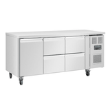 UA020 Polar U-Series Single Door and 4 Drawer Counter Fridge 358Ltr UA020