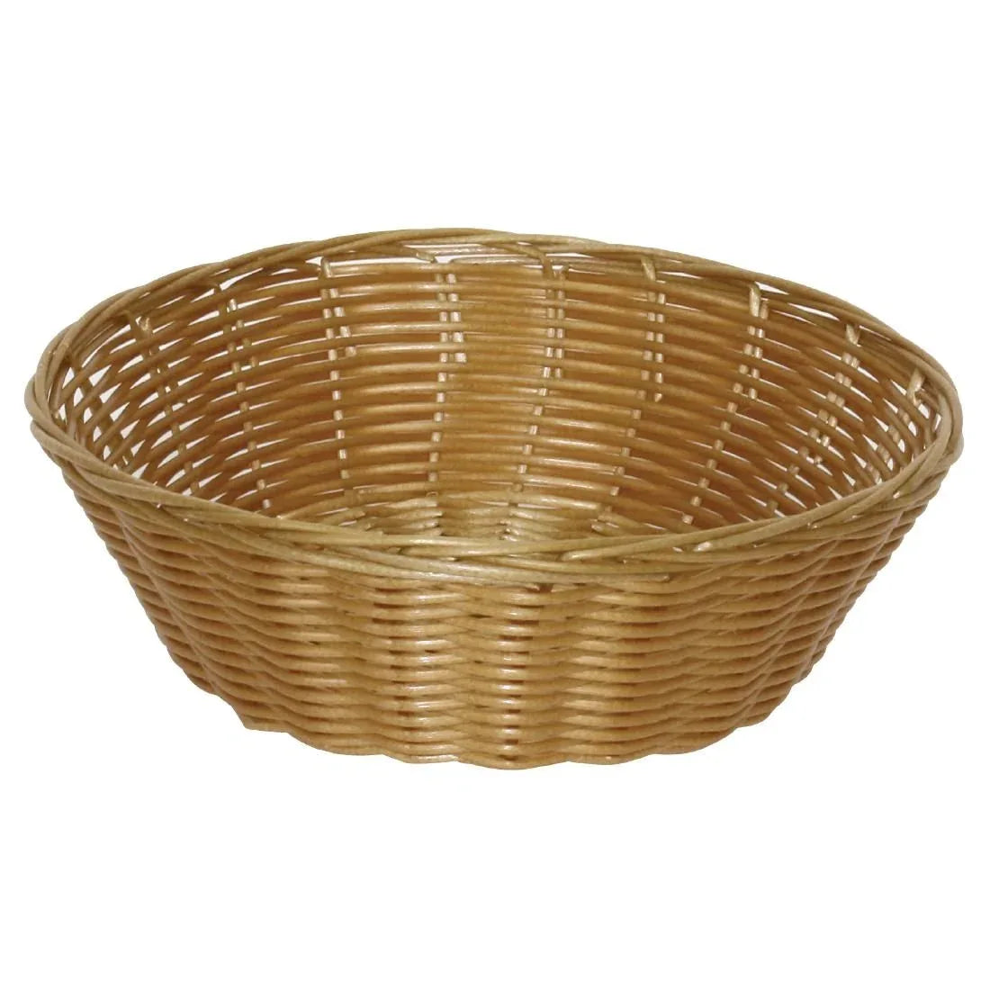 T363 Poly Wicker Round Food Basket (Pack of 6) - JD Catering Equipment Solutions Ltd