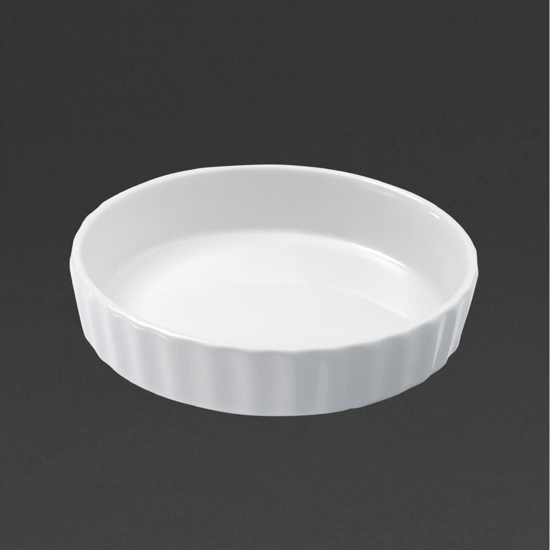 Revol French Classics Round Flan Dishes White 125mm (Pack of 6)