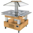 GP305 Roller Grill Chilled Salad Bar Square Light Wood GP305 - JD Catering Equipment Solutions Ltd