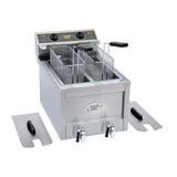 GP315 Roller Grill Twin Tank Twin Basket Countertop Electric Fryer RFE8D