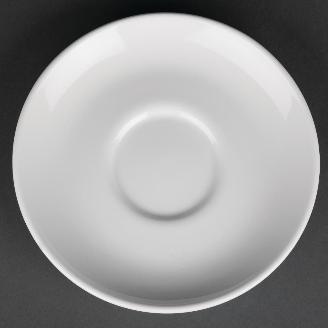 CG031 Royal Porcelain Classic White Cappuccino Saucers 150mm (Pack of 12)