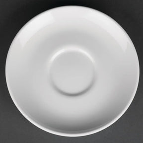 CG031 Royal Porcelain Classic White Cappuccino Saucers 150mm (Pack of 12) - JD Catering Equipment Solutions Ltd