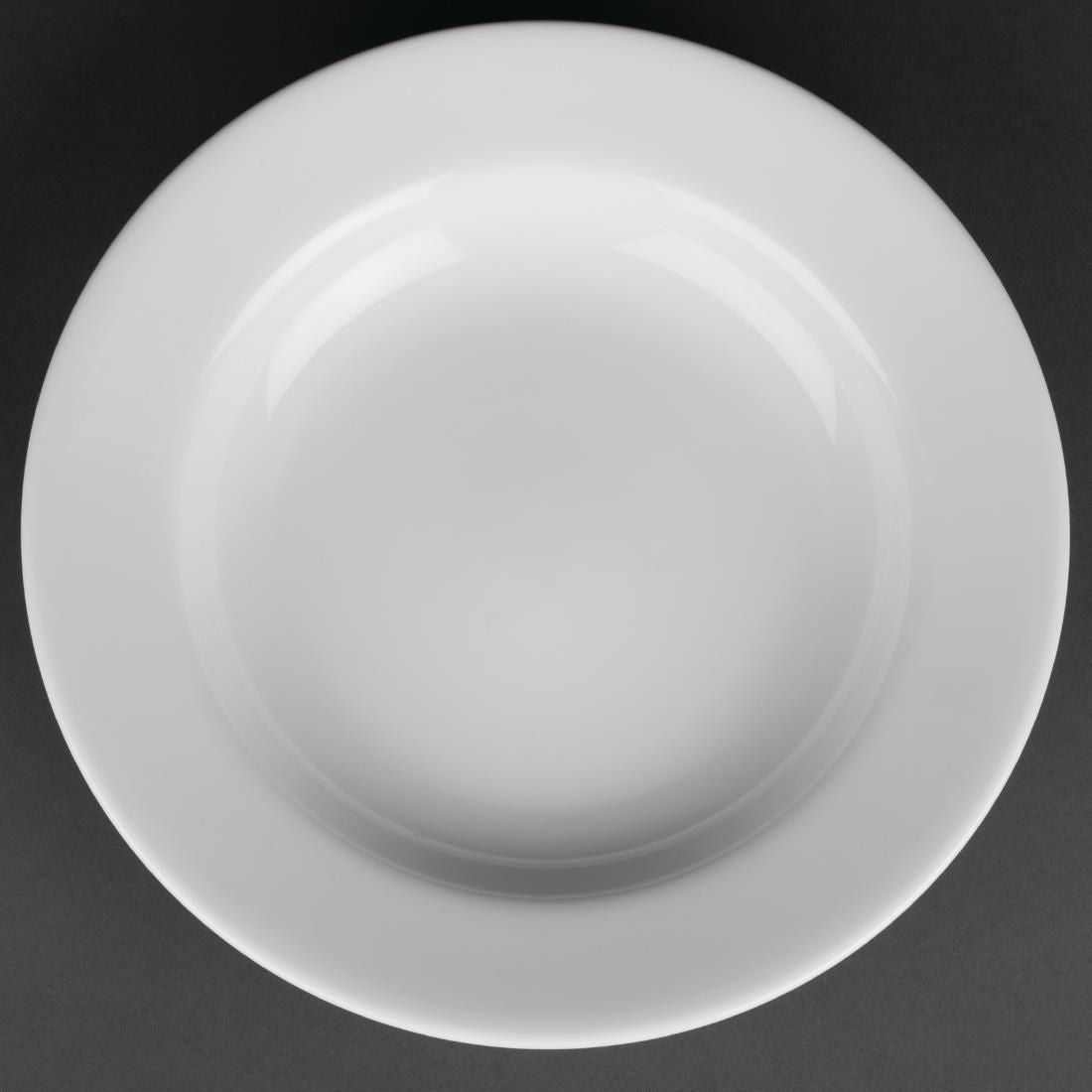 CG062 Royal Porcelain Classic White Soup Plates 235mm (Pack of 12)