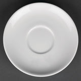 CG035 Royal Porcelain Classic White Tea Cup Saucers 150mm (Pack of 12)