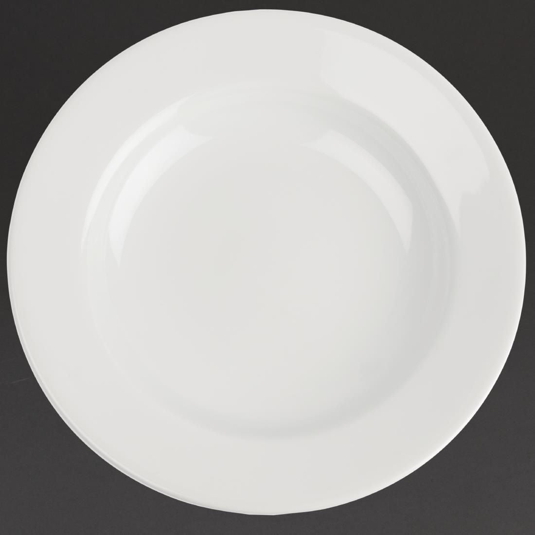 Royal Porcelain Classic White Wide Rim Plates 160mm (Pack of 12)