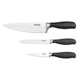 SA613 Vogue Prep Like A Pro 3-Piece Soft-Grip Knife Set