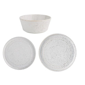 SA621 Olympia Cavolo Serve Like A Pro 18-Piece White Speckle Dinner Set - JD Catering Equipment Solutions Ltd
