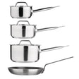 SA689 Nisbets Essentials Cook Like A Pro 4-Piece Saucepan and Frying Pan Set - JD Catering Equipment Solutions Ltd