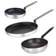 SA691 Vogue Cook Like A Pro 3-Piece Non-Stick Frying Pan and Saute Pan Set - JD Catering Equipment Solutions Ltd