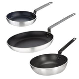 SA691 Vogue Cook Like A Pro 3-Piece Non-Stick Frying Pan and Saute Pan Set - JD Catering Equipment Solutions Ltd