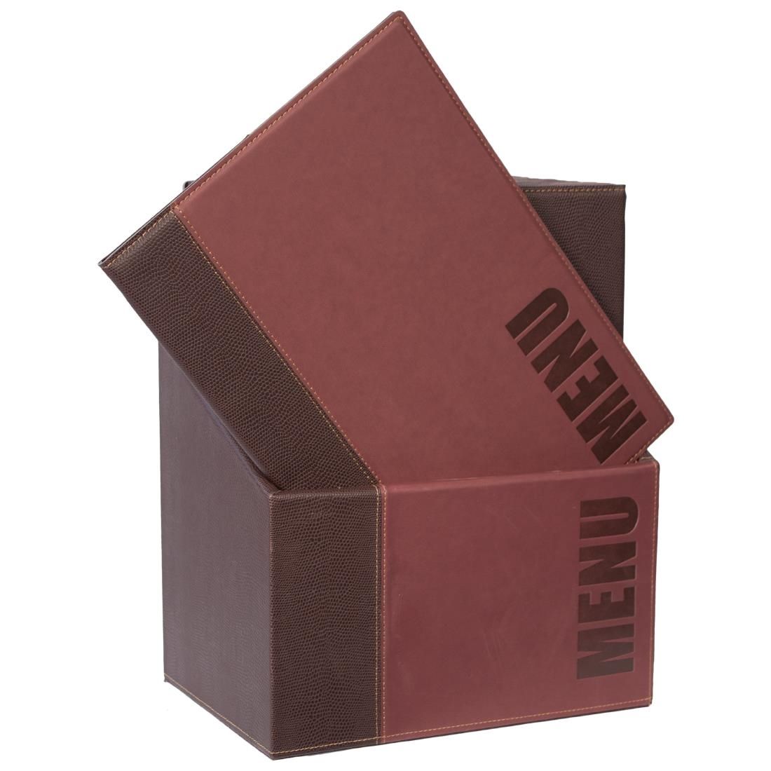 U267 Securit Contemporary Menu Covers and Storage Box A4 (Pack of 20)