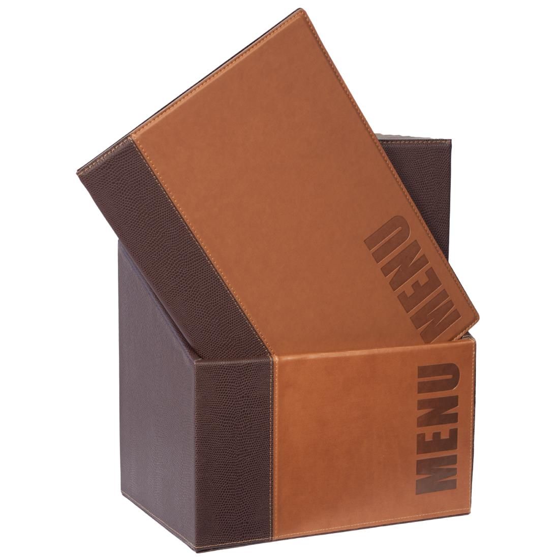 U268 Securit Contemporary Menu Covers and Storage Box A4 (Pack of 20)