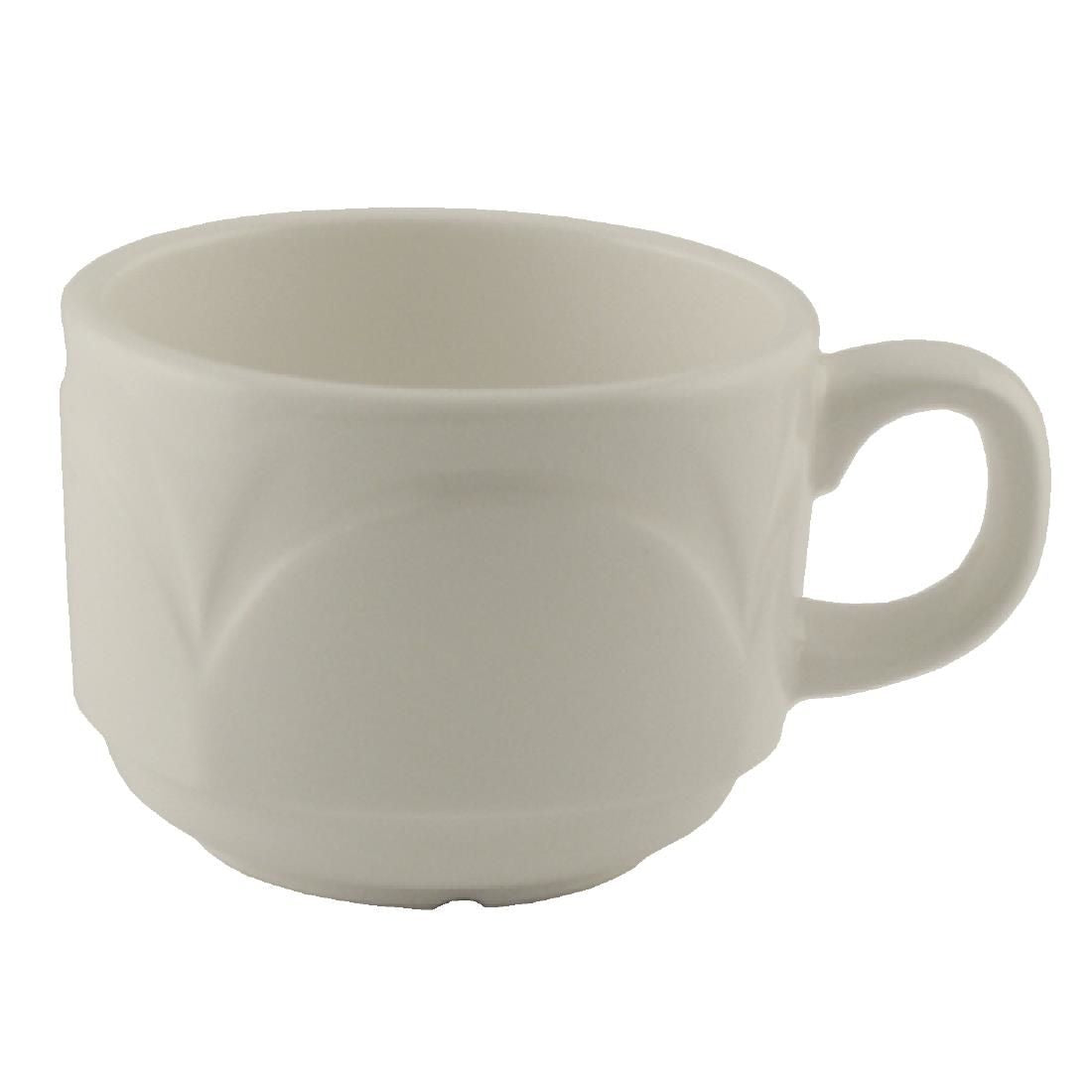 V8239 Steelite Bianco Stacking Cups 212ml (Pack of 36)